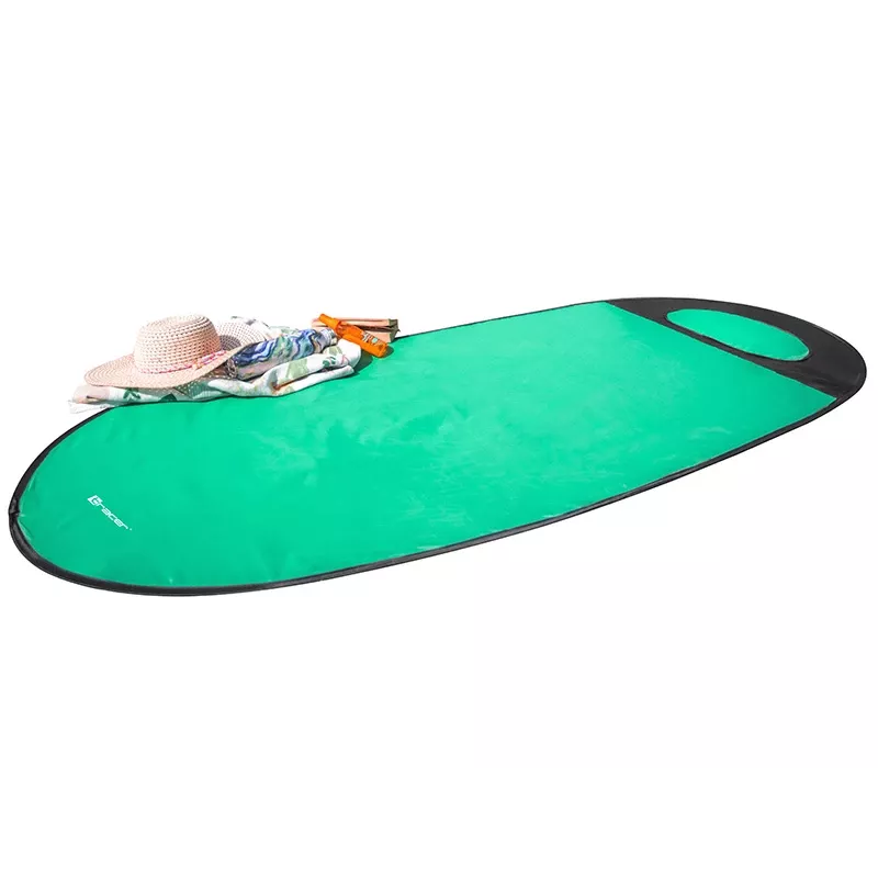 TRACER Beach Mat Pop Up 46948 – lichtgewicht draagbare mintgroene opvouwbare mat