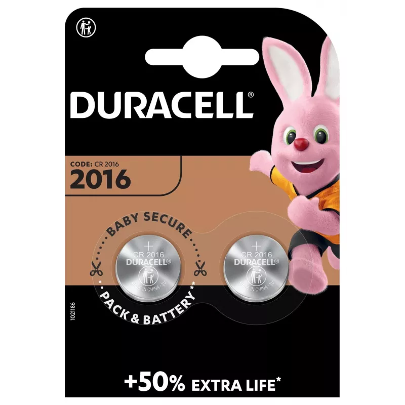 Duracell 2016 wegwerpbatterij CR2016 lithium