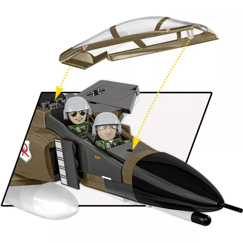Blocks Armed Forces F-4F Phantom II 676 bouwstenen