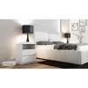 Topeshop M1 BIEL MAT nachtkastje 2 lade(s) wit