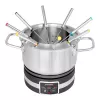 Gastroback 42568 Fondue MultiCook 4in1 en kookplaat, 1200 W, roestvrijstalen pan van 2,3 l, 8 vorkjes