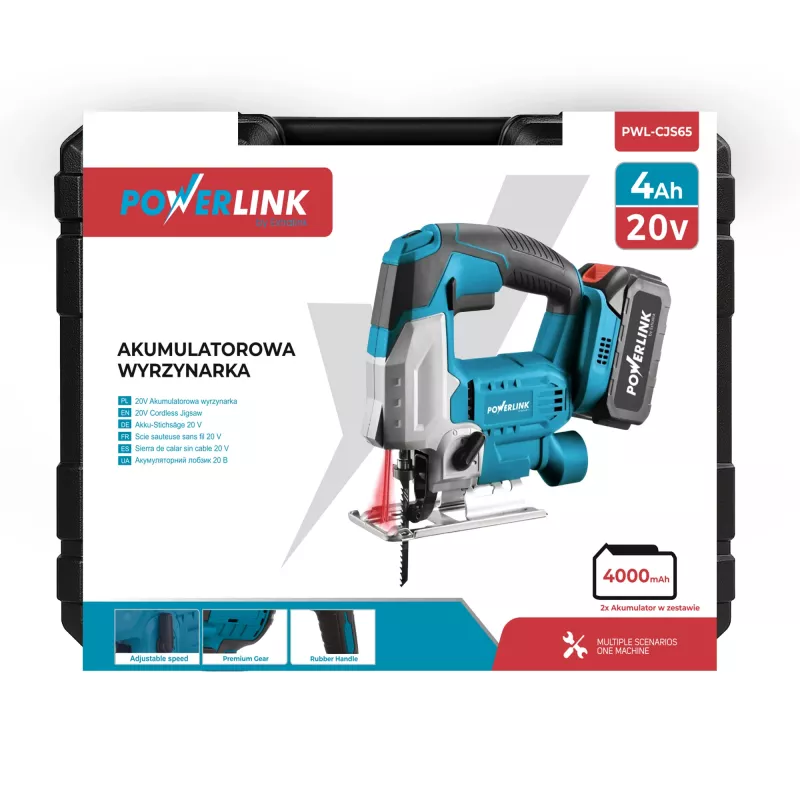 Accu-decoupeerzaag Extralink EX.25265 20V 2x4AH