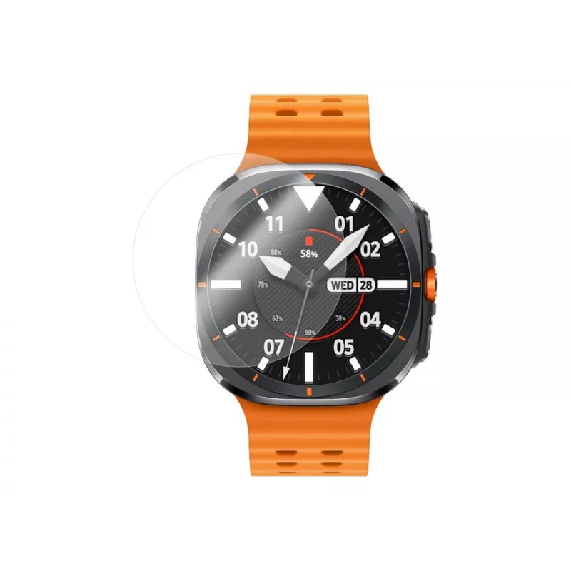 Tempered Glass screenprotector FIXED voor Samsung Galaxy Watch Ultra – transparant, 2 stuks