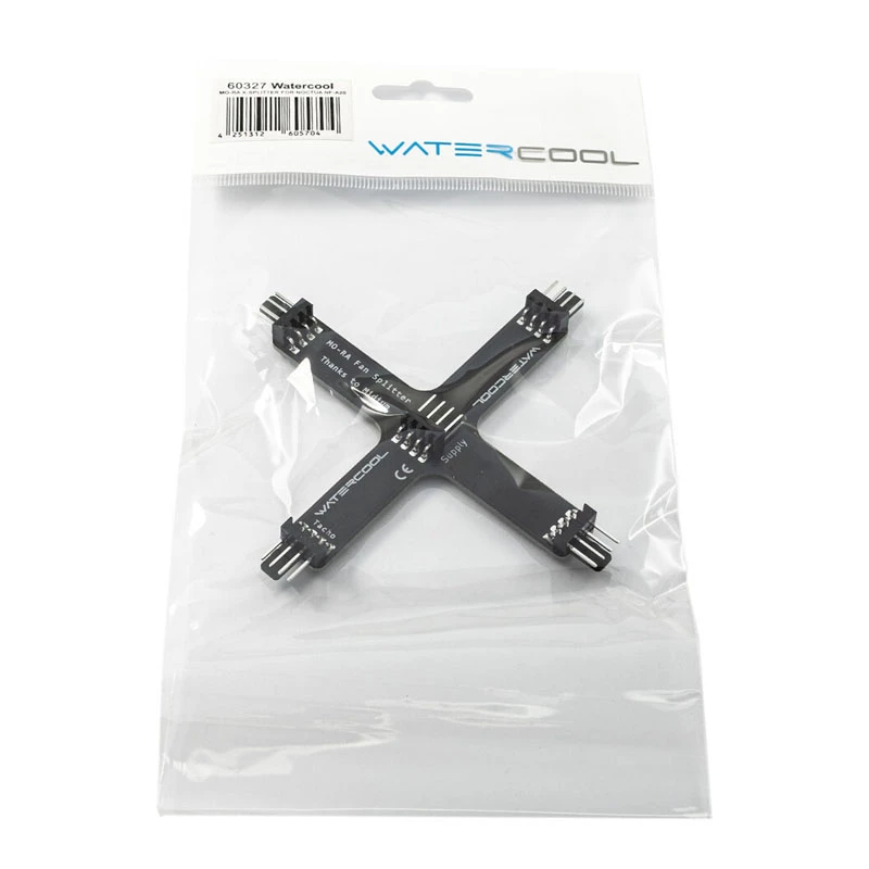 Radiator-splitter Watercool MO-RA X-Splitter voor Noctua NF-A20-ventilatoren
