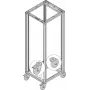 SCHROFF zwenkwielen - ZWENKWIELEN SET 400KG 125D 4X (27230069)