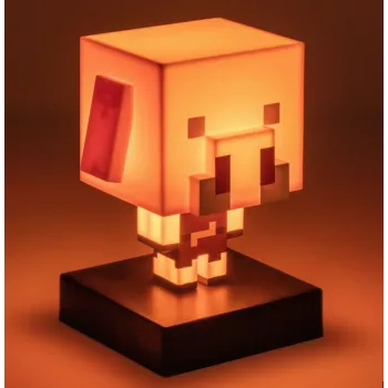 Tafellamp Paladone Icon Light PP14431MCF Piglin LED, decoratief in gamingdesign