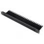 19 inch kabeldoorvoer met borstelstrip, 1 HE, zwart, ROLINE – kabelmanagement