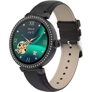 Denver SWC-342B 3,05 cm (1,2 inch) IPS digitaal 240 x 240 pixel touchscreen zwart