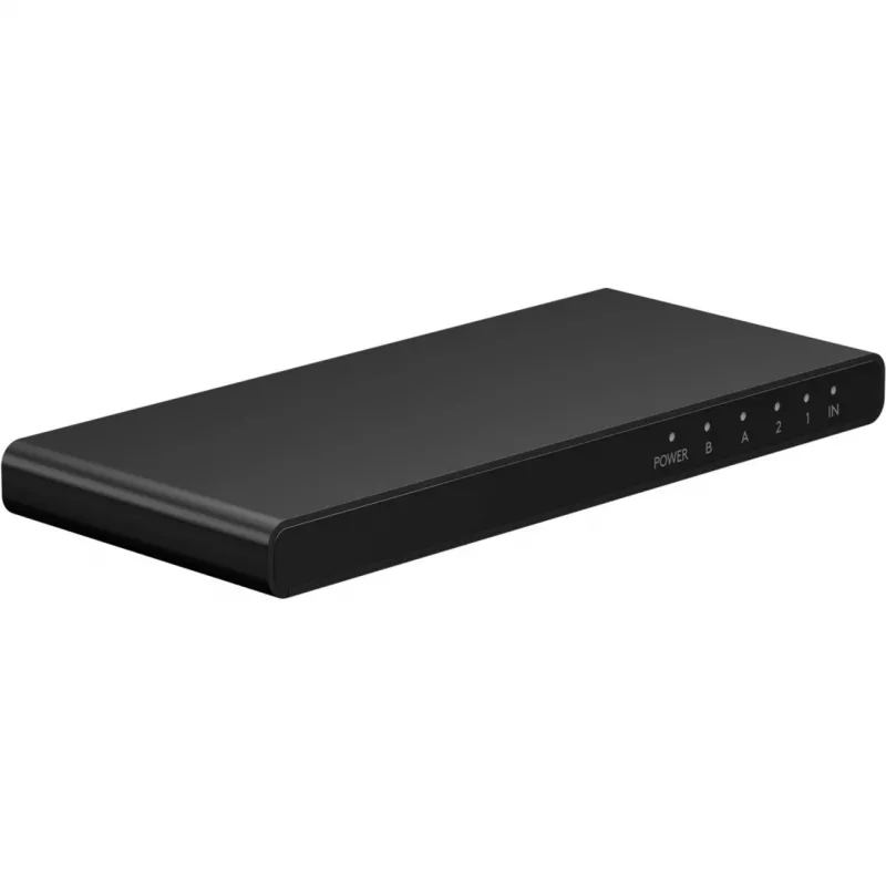 HDMI-splitter 1 naar 2 (4K @ 60 Hz) – splitst 1x HDMI-ingangssignaal naar 2x HDMI-uitgangssignalen