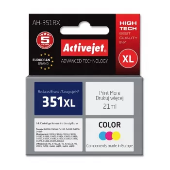 Activejet AH-351RX inkt (vervanging voor HP 351XL CB338EE; Premium; 21 ml; kleur)