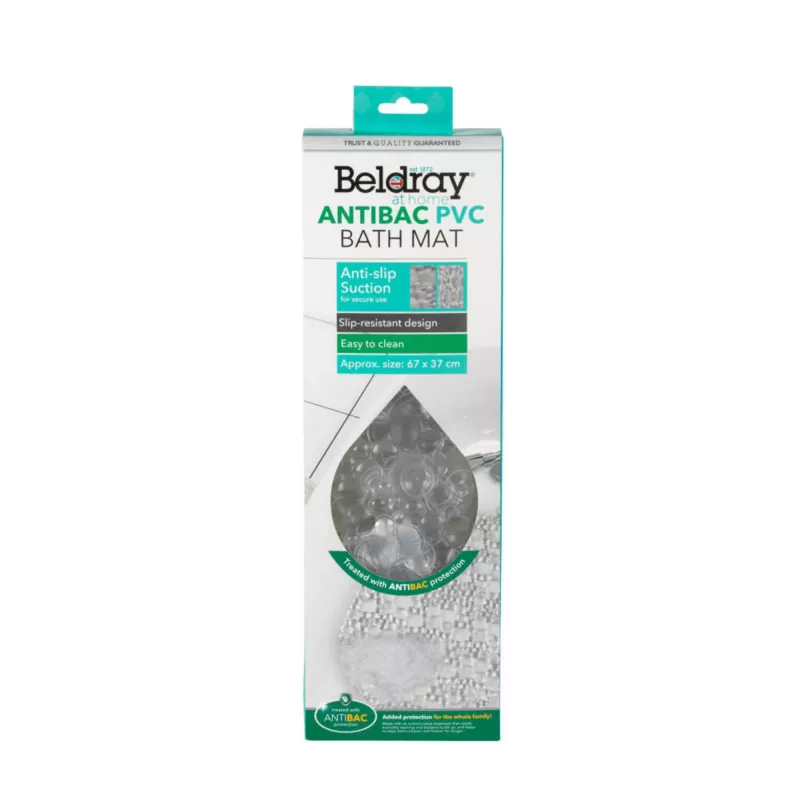 Badmat Beldray LA032678UFFEU7 Antibac PVC, antibacteriële PVC-badmat