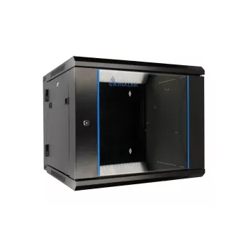 Extralink Rackmount-behuizing 6U 600x600 AZH zwart wandgemonteerd, kantelbaar