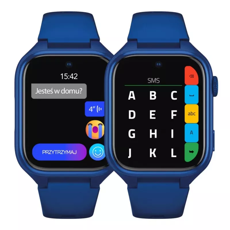 Smartwatch Stelio Junior Pro AI 4G ST-SWJ102-NB — marineblauw, 4G-connectiviteit