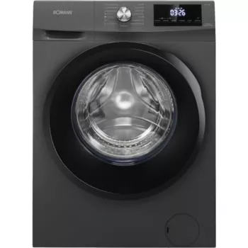 Vrijstaande Bomann was-droogcombinatie WAT7186 8 kg wassen / 5 kg wassen en drogen, 1400 t/min, titanium zwart