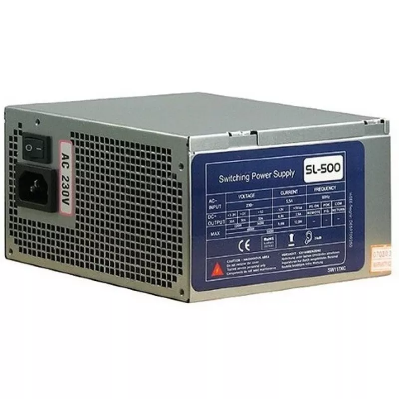 Voeding Inter-Tech SL-500W(A) 500W ATX niet-modulair