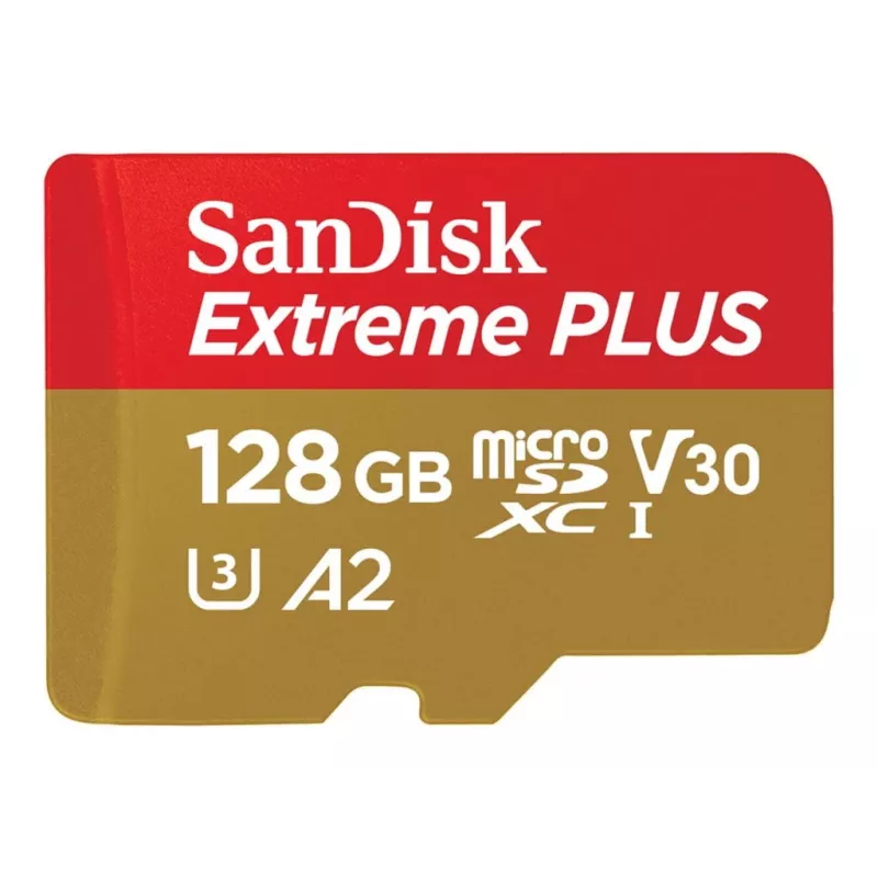 Western Digital Extreme Plus Microsdxc 128GB+SD adapter 200MB/S 90MB/S A2 C10 V3 (SDSQXBD-128G-GN6MA)