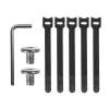 Kabelorganizer onder tafel MACLEAN MC-105 W – staal, wit, max. belasting 5 kg, geschikt voor tafeldikte 0,5–50 mm