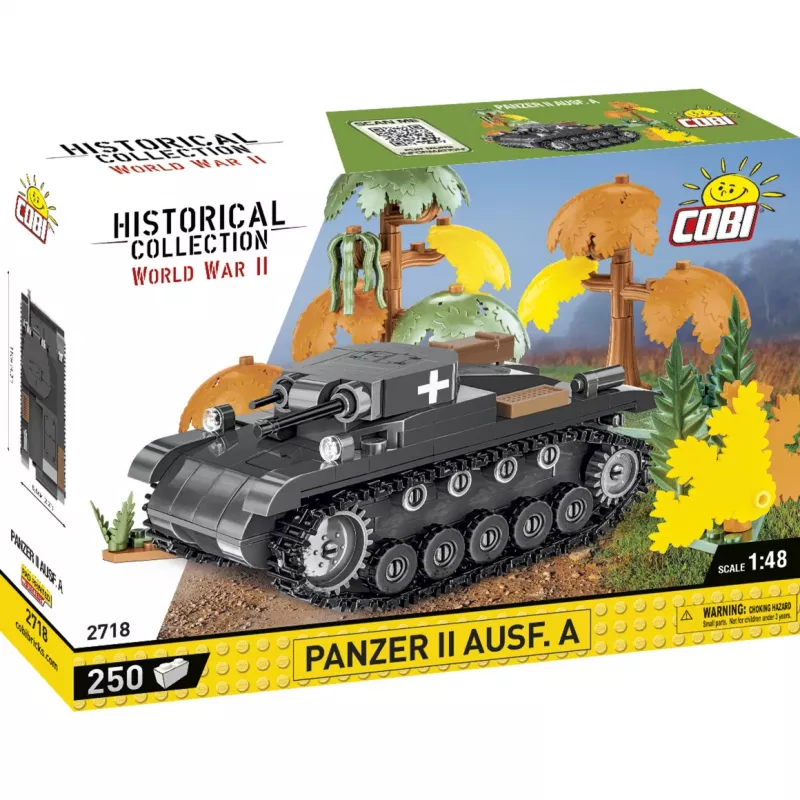 Bouwset Cobi Panzer II Ausf. A — 250 onderdelen, zwart