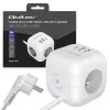 Power Cube QOLTEC 52547 stekkerdoos 3×AC-stopcontacten, 2×USB-A, 1×USB-C PD 20W