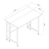 Klaptafel Maclean, zwart, mobiel 100x58 cm, max. 50 kg, MC-126 B