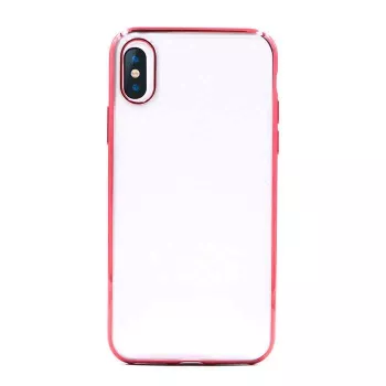 Telefoonhoesje Devia Soft case Glitter voor iPhone XS/X 5.8, TPU, rood