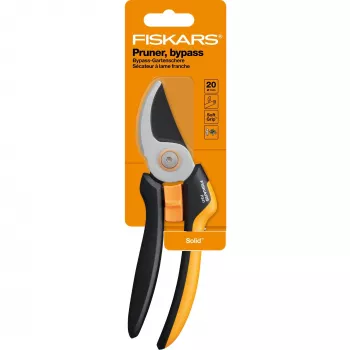 Fiskars Solid L P341 tuinschaar bypass zwart, oranje