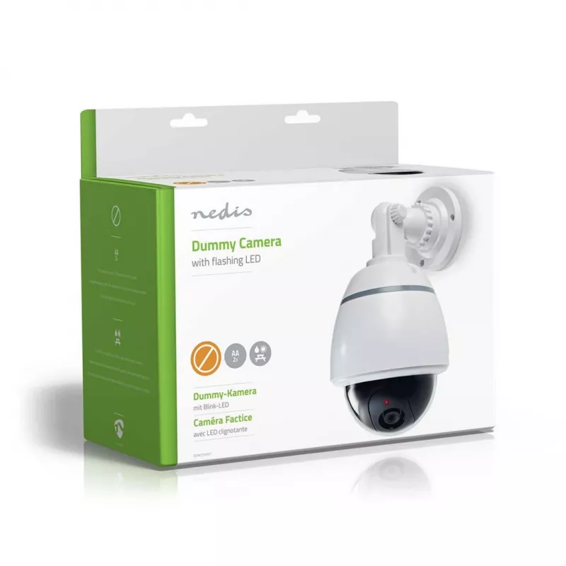 Nedis DUMCD50WT dummy-beveiligingscamera wit dome