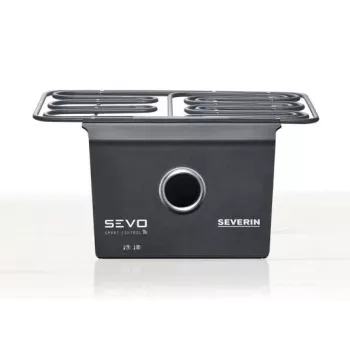 Elektrische tafelgrill SEVERIN ZB 8194 met antiaanbakplaat en verstelbare thermostaat