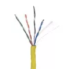 Netwerkkabel LANBERG LCU6-10CC-0305-Y U/UTP Cat6 305 m geel, 23 AWG, 250 MHz