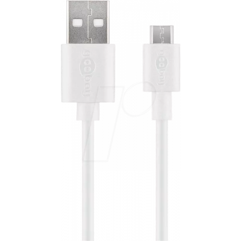 Goobay Micro-USB laad- en synchronisatiekabel, 2 m – voor Android-apparaten (38666)
