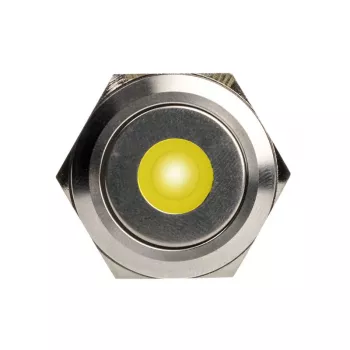 DimasTech vandalismebestendige drukknop 25 mm Silverline Dot RGB PD216