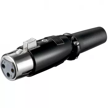 Wentronic Goobay microfoonkoppeling, 3-polig - behuizing zwart (11680)