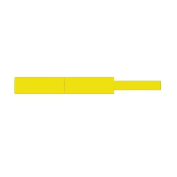 Thermische etiketten NIIMBOT 12,5×74+35 mm, rol met 65 etiketten, geel