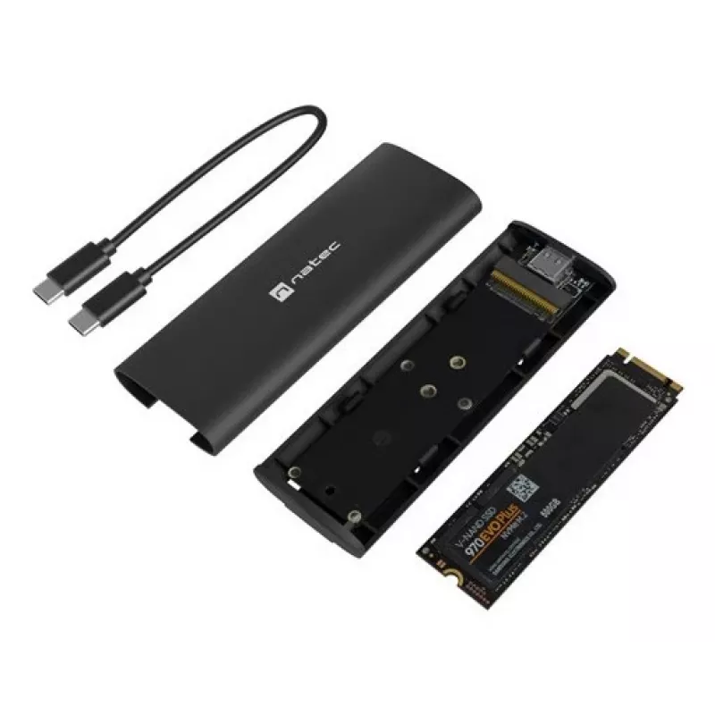 Natec SSDEXTERNAL Rhino M.2 NVMe Lite USB-C 3.1 Gen 2 aluminium behuizing