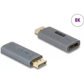DeLOCK 64328 kabeladapter DisplayPort antraciet