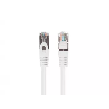LANBERG Cat6 FTP-patchkabel 1,5 m, wit, RJ-45 stekker-stekker, 250 MHz, CCA, 26 AWG