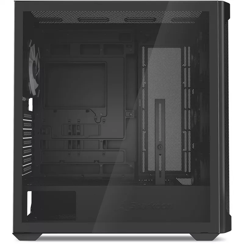 PC-behuizing Sharkoon AK4W RGB strip midi tower zwart