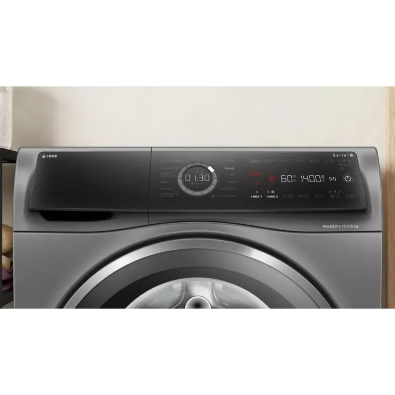 Bosch WNC254ARSN wasdroogcombinatie 10,5 kg / 6 kg 1400 rpm grijs