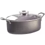 Stoofpan Pensofal Invictum Professional ovaal 32 cm met 2 handgrepen en glazen deksel