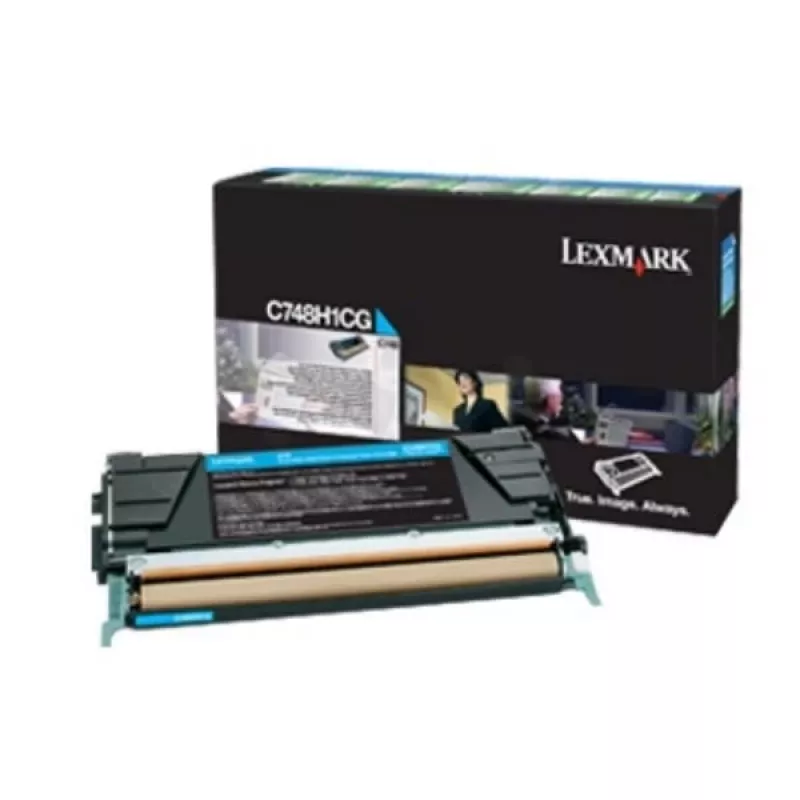 Tonercartridge Lexmark C748H3CG 10000 pagina's cyaan