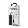 USB 2.0-interfacehub Gembird UHB-U2P4-05 met 4 USB-aansluitingen
