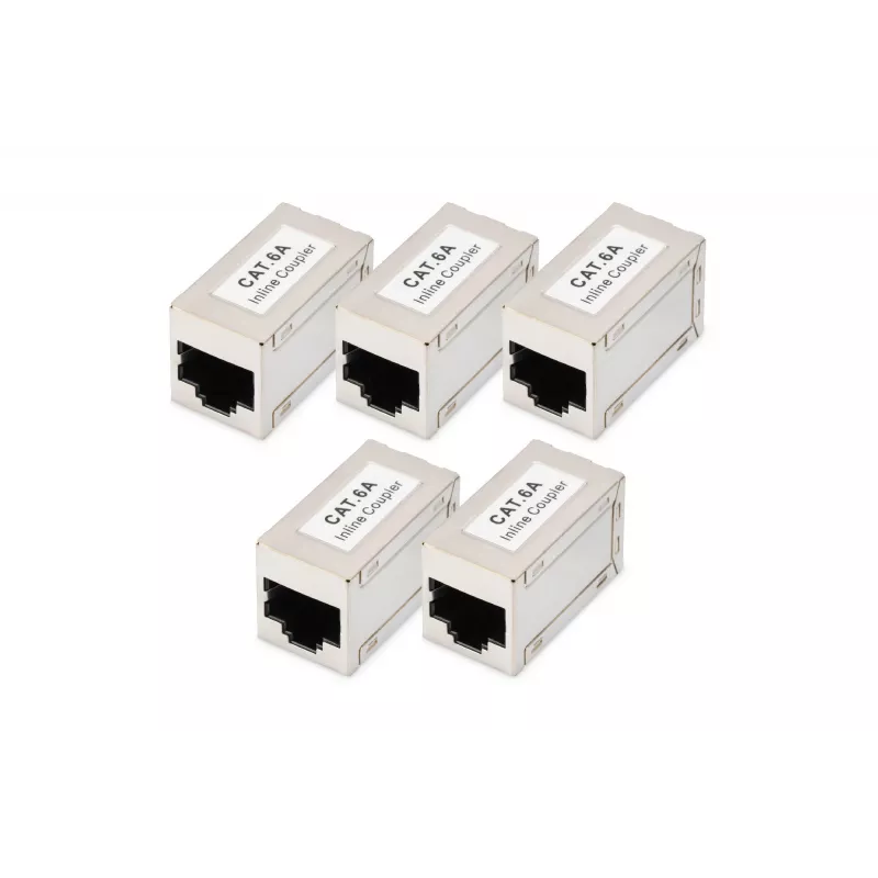 Digitus CAT 6A modulaire koppelstukken afgeschermd 5 stuks RJ-45 gouden contacten