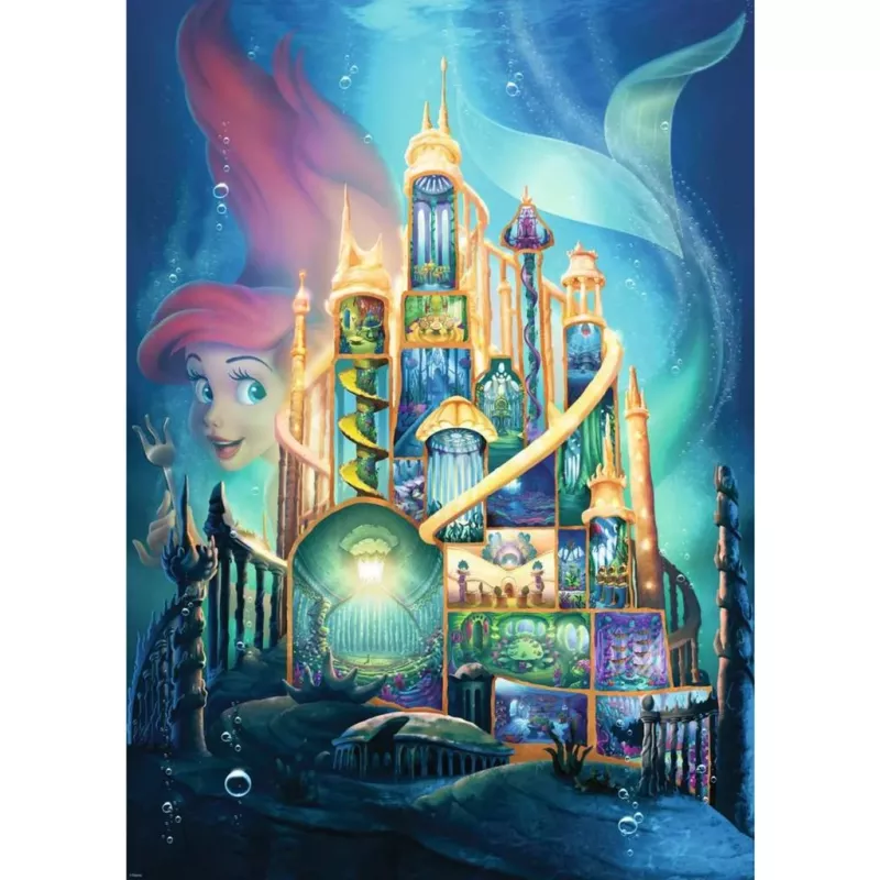 Puzzel Disney Castle Collection: Arielle (1000 stukjes)