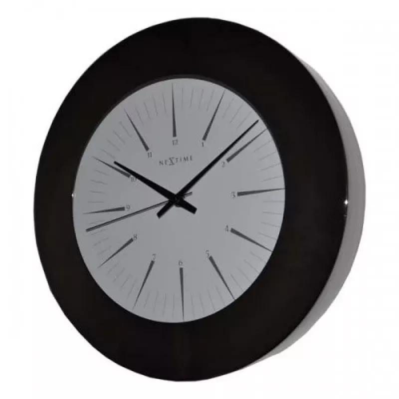 NeXtime klok 2945 Colt, Ø 45 cm, wand, zwart