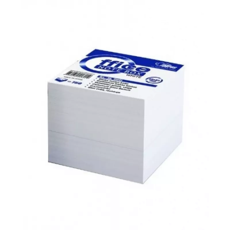 Notitieblokdispenser Forpus FO41801 vierkant transparant wit