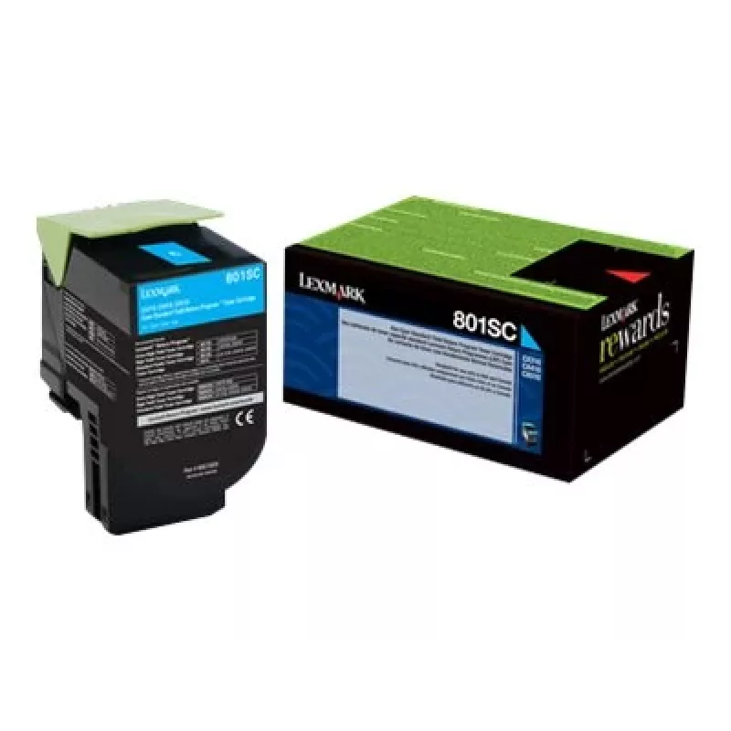 Toner Lexmark 802SC 2000 pagina's cyaan