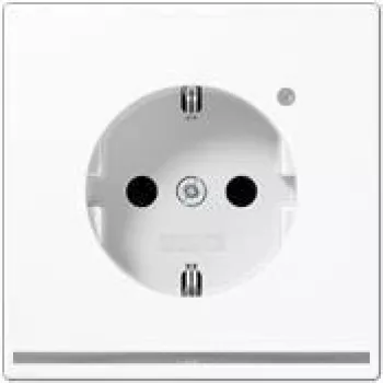 JUNG LS 1520-O WW LNW - Type F - 1 module(s) - 2P - wit - thermoplast - stroom