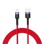 USB-naar-Lightning datakabel Tellur, 3A, 1,2 m, LED-indicator, rood