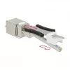 Delock 86404 Keystone-module RJ45 Secure Cat.6 naar LSA, wit