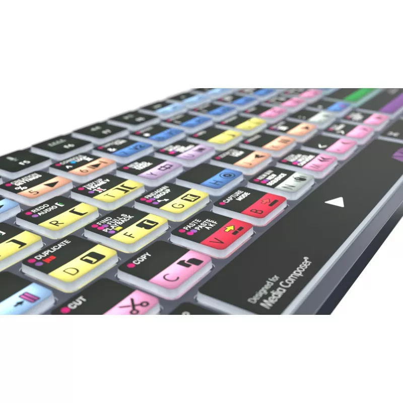 Logickeyboard Avid Media Composer - Pro Titan UK Mac - toetsenbord - QWERTY